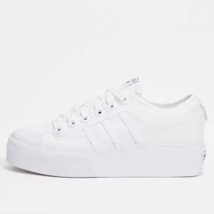 adidas Originals - Nizza - Hvide flatform-sneakers