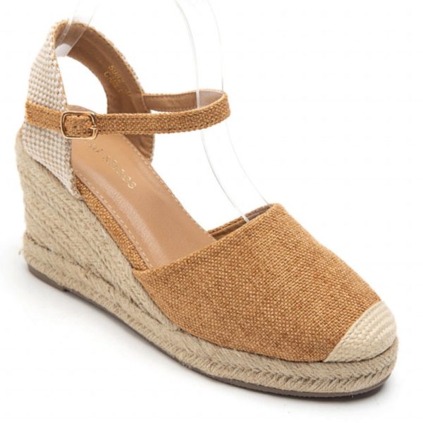 Vicca Dame plateau sandal 5882 - Camel