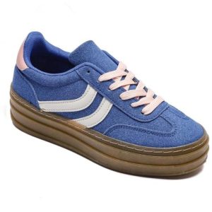 Claudette dame sneakers 6487 - Blue