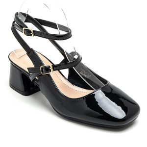 Inge dame ballerina med hæl 3214 - Black